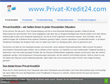 Tablet Screenshot of privat-kredit24.com